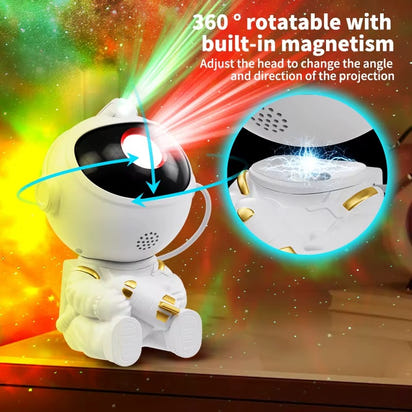 Astronaut Starry Sky Projection Light for Bedroom Galaxy Night Light Star Laser Atmosphere Lamp Room Decor Gift for Kids Adults